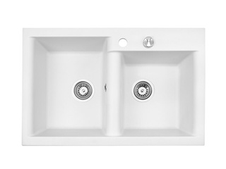 Zlewozmywak Estein 2K 01 / biały arktyczny