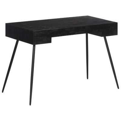vidaXL Biurko, 117x56,5x75 cm, lite drewno z odzysku