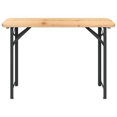 3-cz. zestaw składanych mebli biesiadnych, lite drewno jodłowe