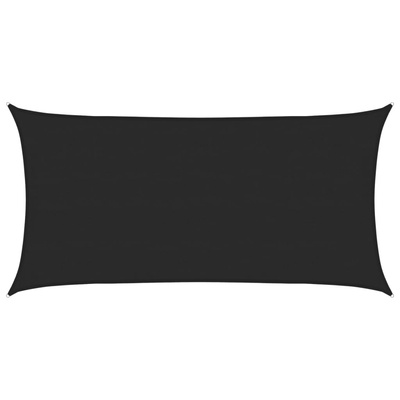 Żagiel przeciwsłoneczny, 160 g/m?, czarny, 4x7 m, HDPE