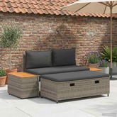 Zestaw sof na zewnątrz 4 -Seater 4 szt. 55 x 30 x 39 cm