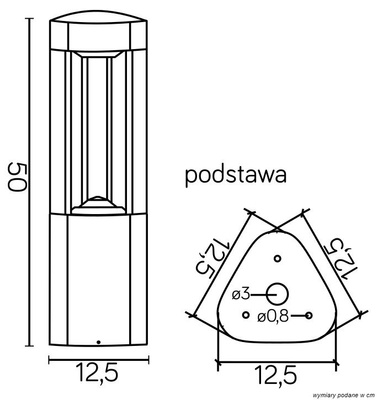 Lampa ogrodowa stojąca GL 11204