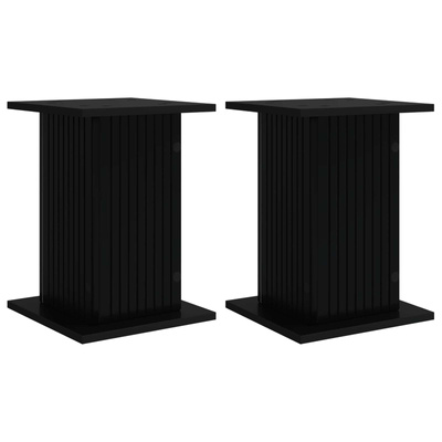 Stojak na rośliny 2 pcs Czarny 30,5 x 30 x 43 cm