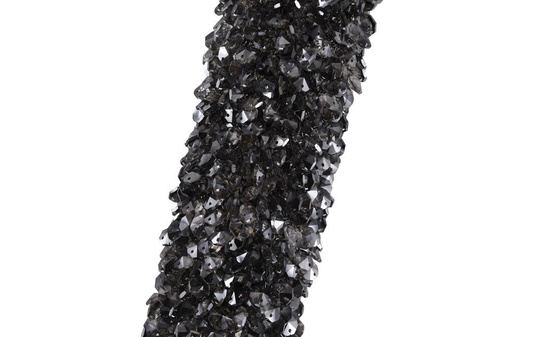 Designerska Lampa ścienna  czarna Swarovski Adani AD217
