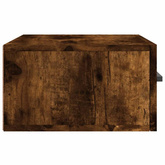 vidaXL Wiszące szafki nocne, 2 szt., przydymiony dąb, 35x35x20 cm model standard