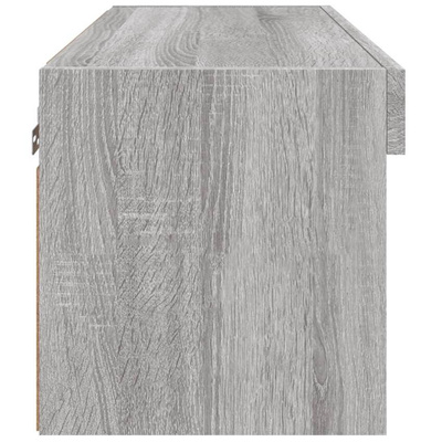 vidaXL Szafka pod TV, z LED, kolor szary dąb sonoma, 60x30x30 cm