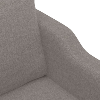 4-częściowy komplet wypoczynkowy z poduszkami, taupe, tkanina