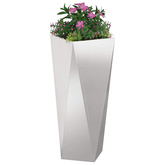 Donica Srebrny 30 x 30 x 75 cm Stal nierdzewna