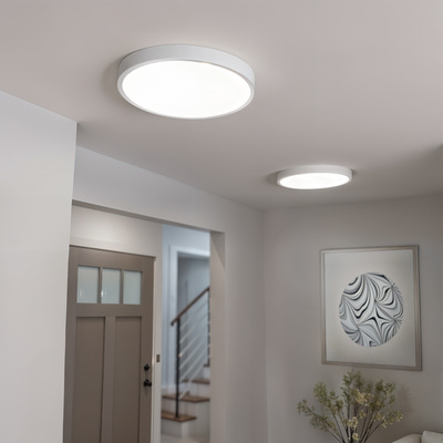 Plafon Natynkowy LED 40cm okrągły BB03 40W 4000K z czujnikiem biały PIR