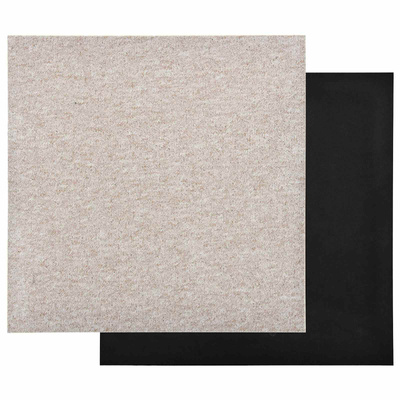 Dywan 20 pcs Jasny beż 50 x 50 cm 100% polipropylen