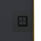 vidaXL Lustro ścienne, złote, 40x100 cm, prostokątne