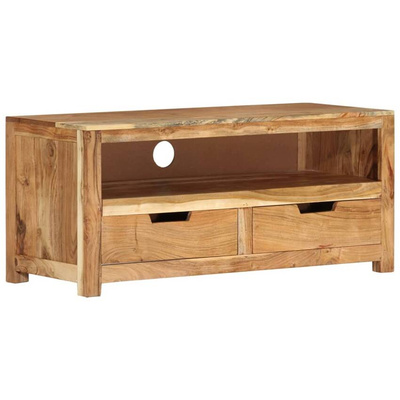 vidaXL Szafka pod TV, 88x35x40 cm, lite drewno akacjowe
