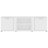 vidaXL Szafka pod TV, biała, 120x34x37 cm, materiał drewnopochodny