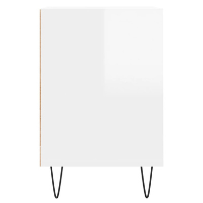 vidaXL Szafka pod TV, wysoki połysk, biała, 100x35x55 cm model standard