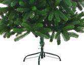 vidaXL Sztuczna choinka z lampkami i bombkami, 150 cm, zielona model standard