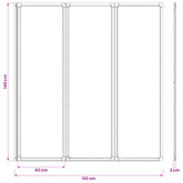 Parawan prysznicowy Czarny 132 x 2 x 140 cm Aluminium i PP