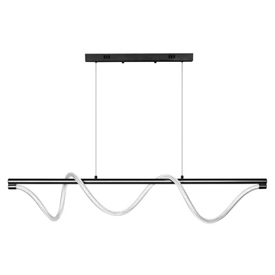 Lampa wisząca Serpente DDXZ003 55W czarna - wężyk splot