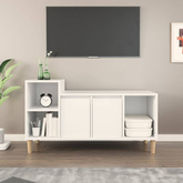 vidaXL Szafka pod TV, biała, 100x35x55 cm, materiał drewnopochodny model standard