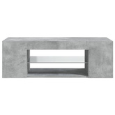 vidaXL Szafka pod TV z oświetleniem LED, szarość betonu, 90x39x30 cm
