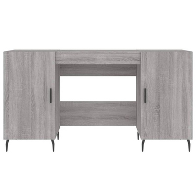 vidaXL Biurko, szary dąb sonoma, 140x50x75 cm, materiał drewnopochodny