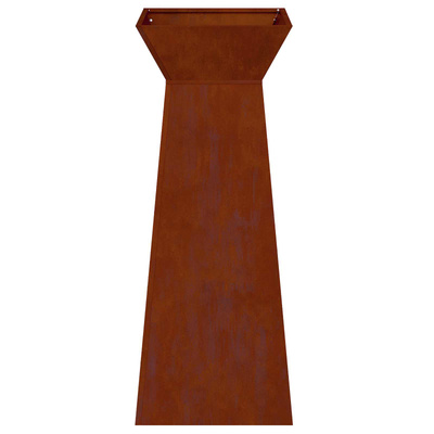 Donica słupowa 2 pcs Srebrny 40 x 40 x 100 cm