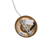 Lampa wisząca z abażurem Prima klasyczna czarna do salonu E27