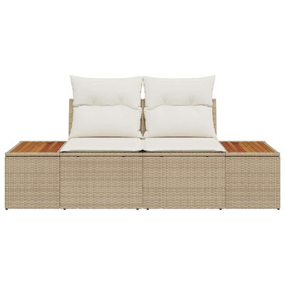 Sofa Ogrodowa Beżowy 184 x 62 x 85cm polirattan