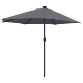 Parasolka ogrodowa Antracyt 294 x 150 x 224 cm Poliester i Stal