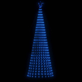 vidaXL Stożkowa choinka z lampek, 688 niebieskich LED, 300 cm