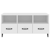 vidaXL Szafka pod TV, biała, 102x35x50 cm, materiał drewnopochodny