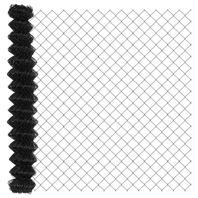 Ogrodzenie łańcuchowe 10 x 1,6 m Stal Szary