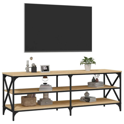 vidaXL Szafka pod TV, dąb sonoma, 140x40x50 cm materiał drewnopochodny