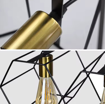 Lampa wisząca Abigali Honey, czarny 5xE27