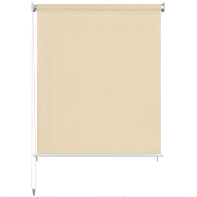 vidaXL Roleta zewnętrzna, 350x230 cm, kremowa