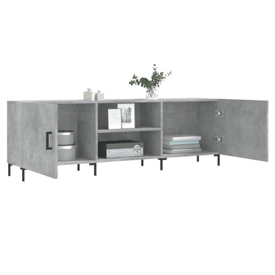 vidaXL Szafka pod TV, szarość betonu, 150x30x50 cm model standard