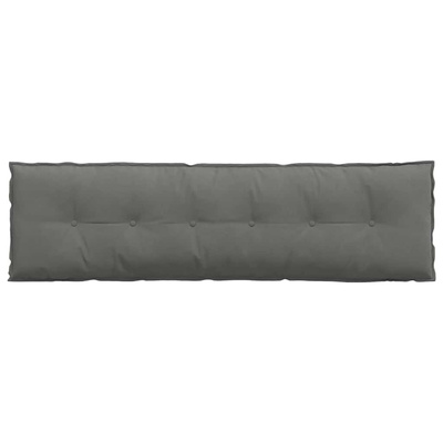 Poduszka na plecy Ciemnoszary 180 x 50 cm Tkanina mikrofibrowa