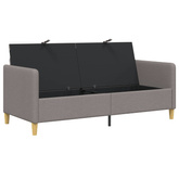 Sofa z miejscem do przechowywania Ciemnoszary 172 x 78 x 87 cm