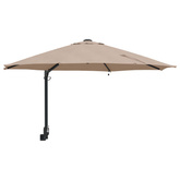Parasolka ogrodowa Ze LED Lights Ciemnoszary 248 x 248 x 148 cm