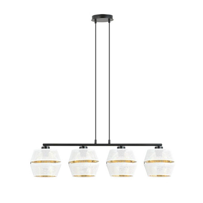 Lampa wisząca  MALIA 4 WHITE/GOLD