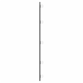 vidaXL Lustro ścienne z LED, 35x80 cm, szklane, owalne