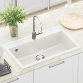 Zlew Granit 795 x 505 mm Biały