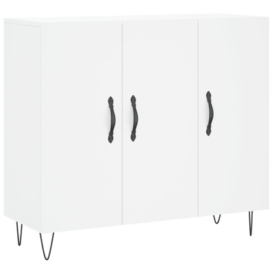 Szafka, biała, 90x34x80 cm, materiał drewnopochodny vidaXL