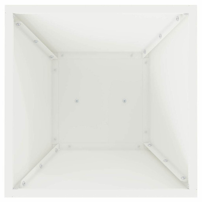 Donica słupowa Biały 35 x 35 x 73 cm