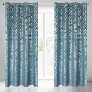 Zasłona Laura niebieska 140x250