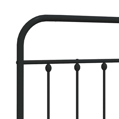 Metalowe wymienne wezgłowie, czarne, 135 cm