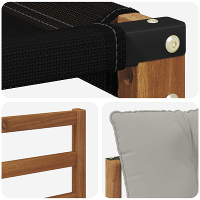 Sofa na zewnątrz Drewno akacji i tekstylen