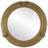 vidaXL Lustro wiszące w kształcie bulaja, Ø50 cm, aluminium i szkło