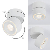 Downlight SPIRCLE broken DALI LED 12W 3000K/4000K/6500K 36° biały matowy ULDL320DALI Unilight