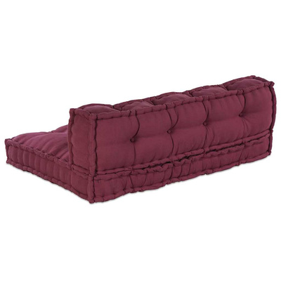 Poduszka do sofy paletowej 2 pcs Bordowy 120 x 80 x 38 cm