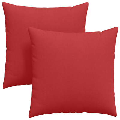 Poduszki na sofę 2 pcs Czerwony 60 x 60 cm tkanina